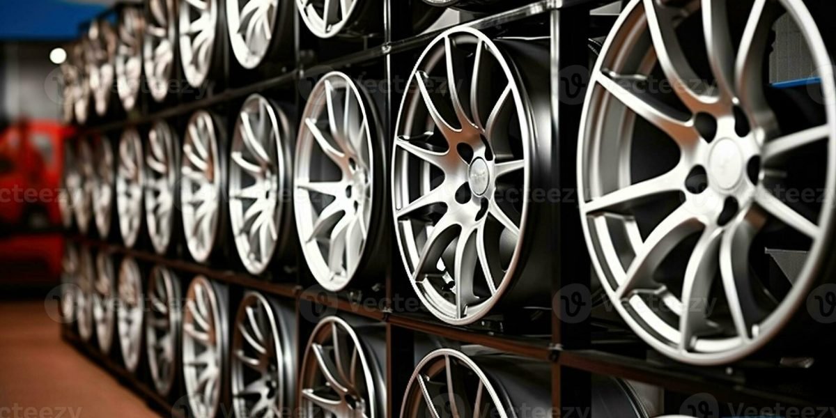 the-allure-of-alloy-wheels-displayed-in-the-modern-tire-store-generative-ai-photo